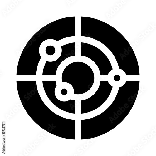 radar glyph icon