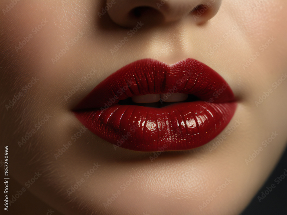 Alluring red lips Alluring red lips