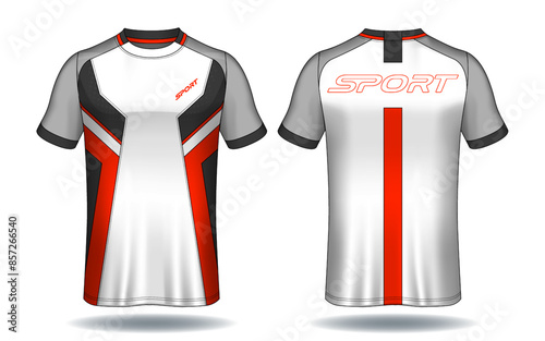 Soccer jersey template.sport t-shirt design.
