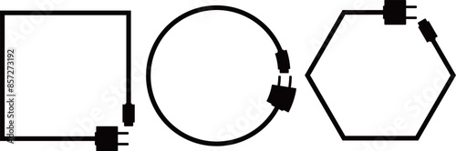 充電ケーブルのフレーム3種セット