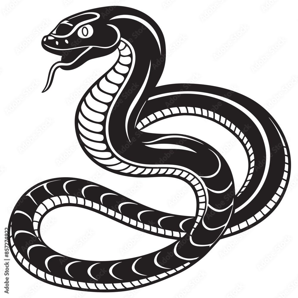 black snake illustration black snake illustration