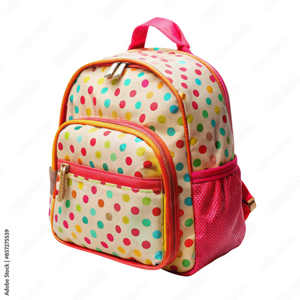 red kids school bag isolated red kids school bag isolated