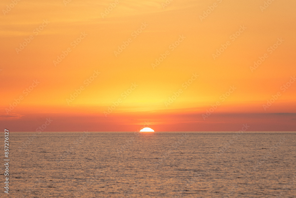 sunset at the sea sunset at the sea
