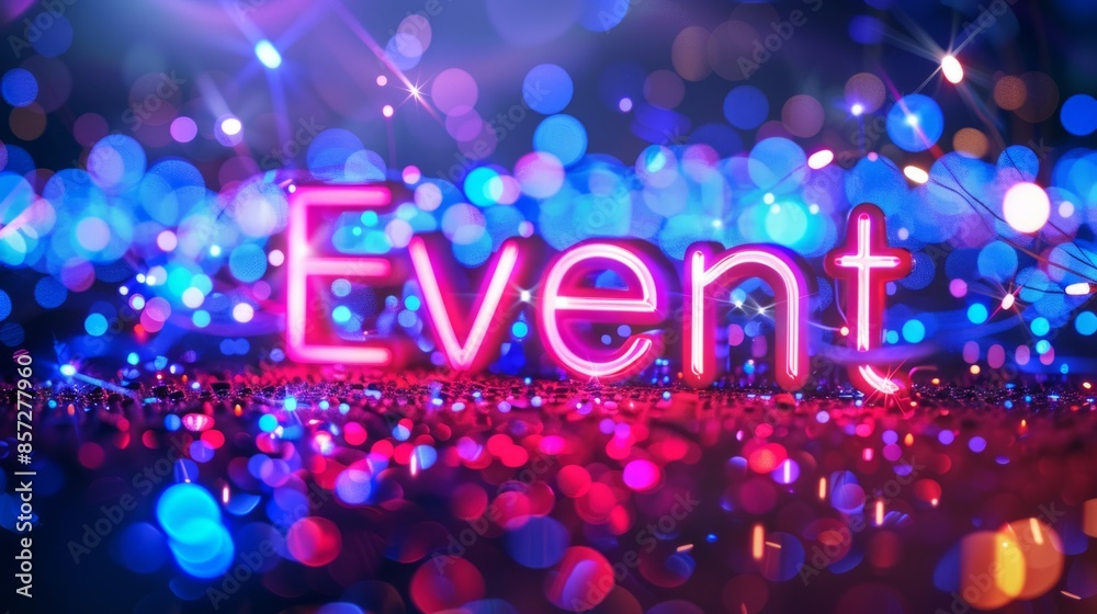 Holo LED Celebration and Party concept art poster. Holo LED Celebration and Party concept art poster.