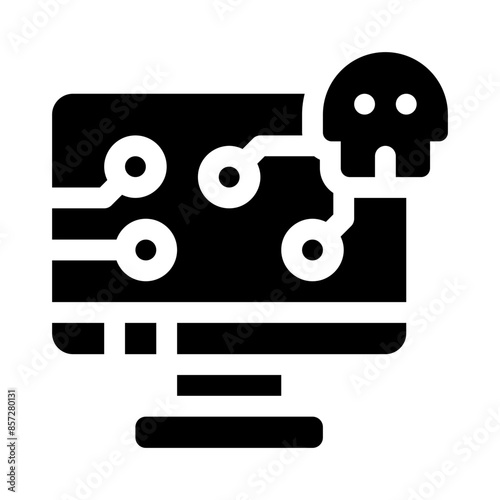 malware glyph icon