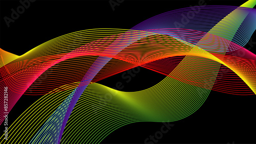 line wave abstract. Used for decoration, advertising design, websites or publications, banners, posters and brochures. 