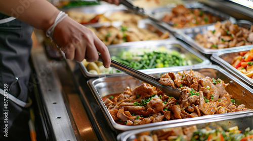 Obraz na płótnie Buffet in restaurant. 