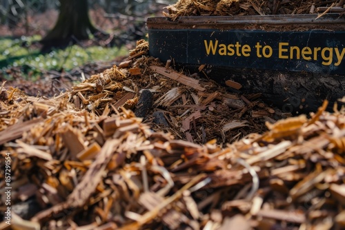 Wallpaper Mural Wood pellet production  transforming sawdust into energy with  waste to energy  message Torontodigital.ca