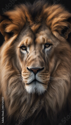 Lion isolated on transparent background