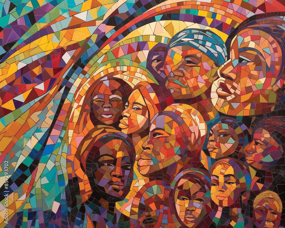 artwork celebrating Juneteenth, AI-generated artwork celebrating Juneteenth, AI-generated