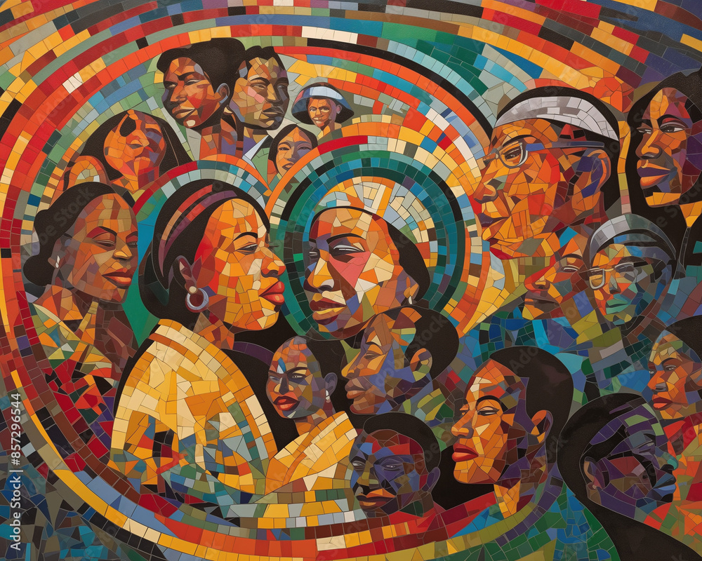Naklejka premium artwork celebrating Juneteenth, AI-generated
