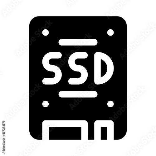 ssd disk glyph icon
