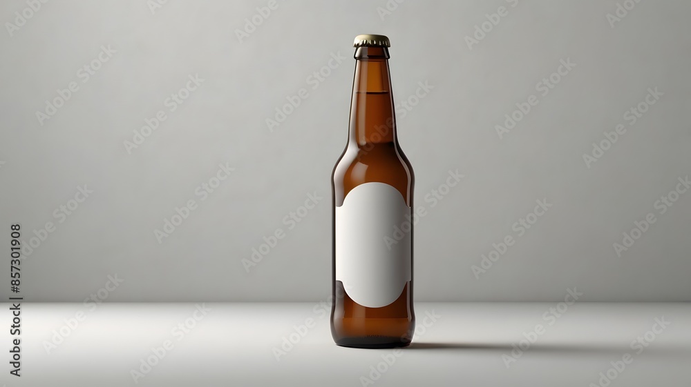Blank beer bottle, mockup. Blank beer bottle, mockup.
