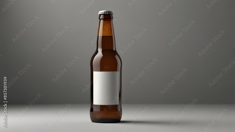 Blank beer bottle, mockup. Blank beer bottle, mockup.