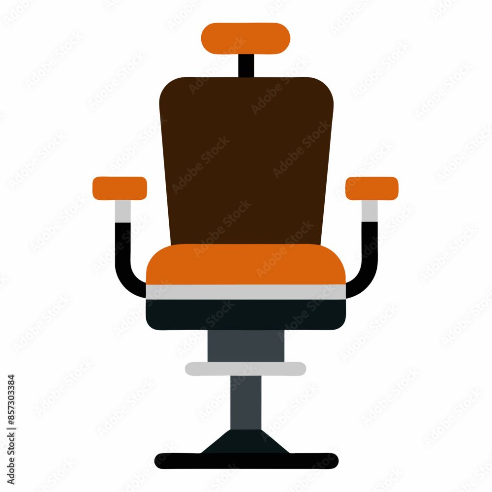 High-Quality Barber's Chair Icon Vector Illustrations on a White Background High-Quality Barber's Chair Icon Vector Illustrations on a White Background