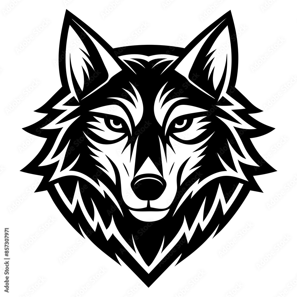 wolf logo design Lino cart wolf logo design Lino cart