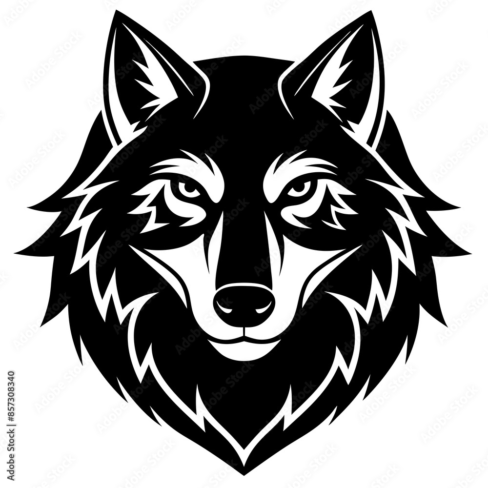 Fototapeta premium wolf logo design