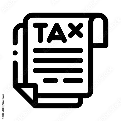 tax line icon