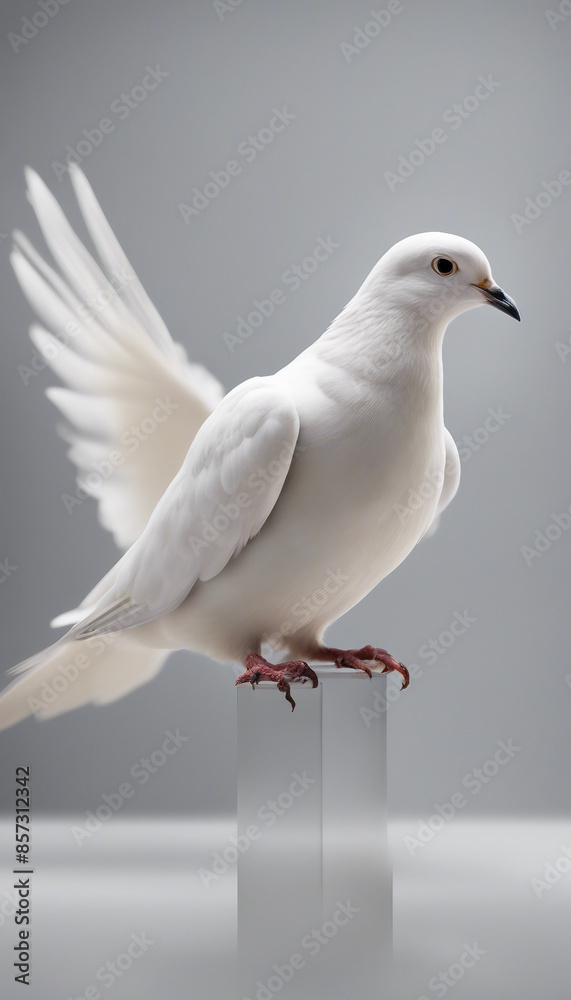 White dove isolated on transparent background White dove isolated on transparent background