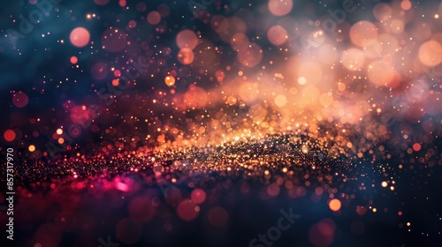 Glowing particles. Glowing particles. Beautiful abstract background with glowing particles. AIG535 photo