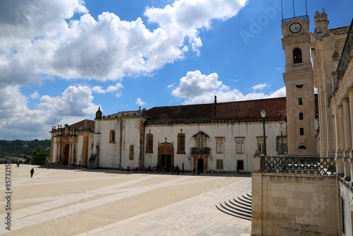 Central square of Coimbra University, Coimbra, Portugal.