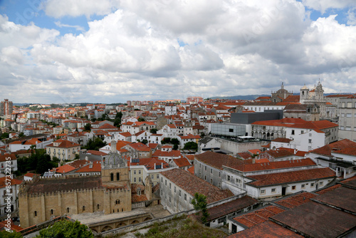 Cityscape Coimbra with cathedral in Coimbra, Portugal
