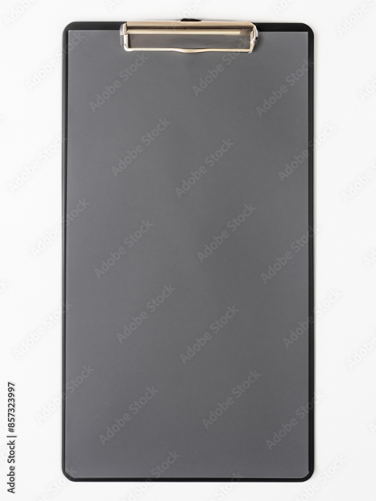 Paper tablet full size, clipboard with piece of empty paper Paper tablet full size, clipboard with piece of empty paper