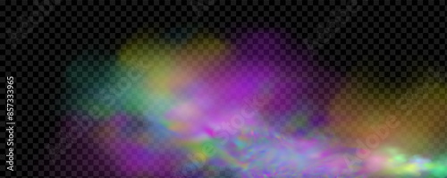 Background of an explosion of colorful smoke clouds.Multicolor fog with blue and yellow particles.Explosions of color powder.