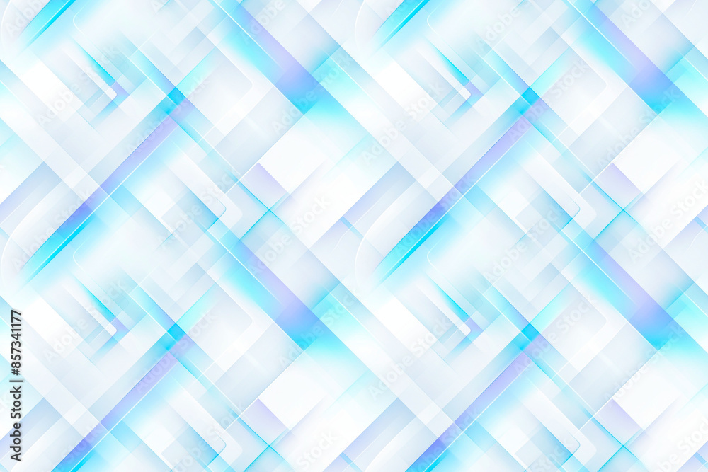 A sleek seamless pattern with light blue and white geometric shapes, providing a clean tile ornament suitable for minimalist and contemporary spaces A sleek seamless pattern with light blue and white geometric shapes, providing a clean tile ornament suitable for minimalist and contemporary spaces