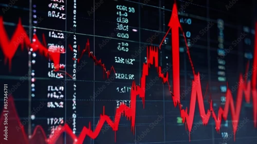 Recession global market crisis stock red price drop arrow down chart fall, Stock market exchange analysis business and finance, Money losing moving economic inflation deflation investment loss crash Recession global market crisis stock red price drop arrow down chart fall, Stock market exchange analysis business and finance, Money losing moving economic inflation deflation investment loss crash