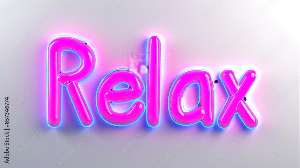 Stress Relief symbol created in Neon Lettering. Stress Relief symbol created in Neon Lettering.