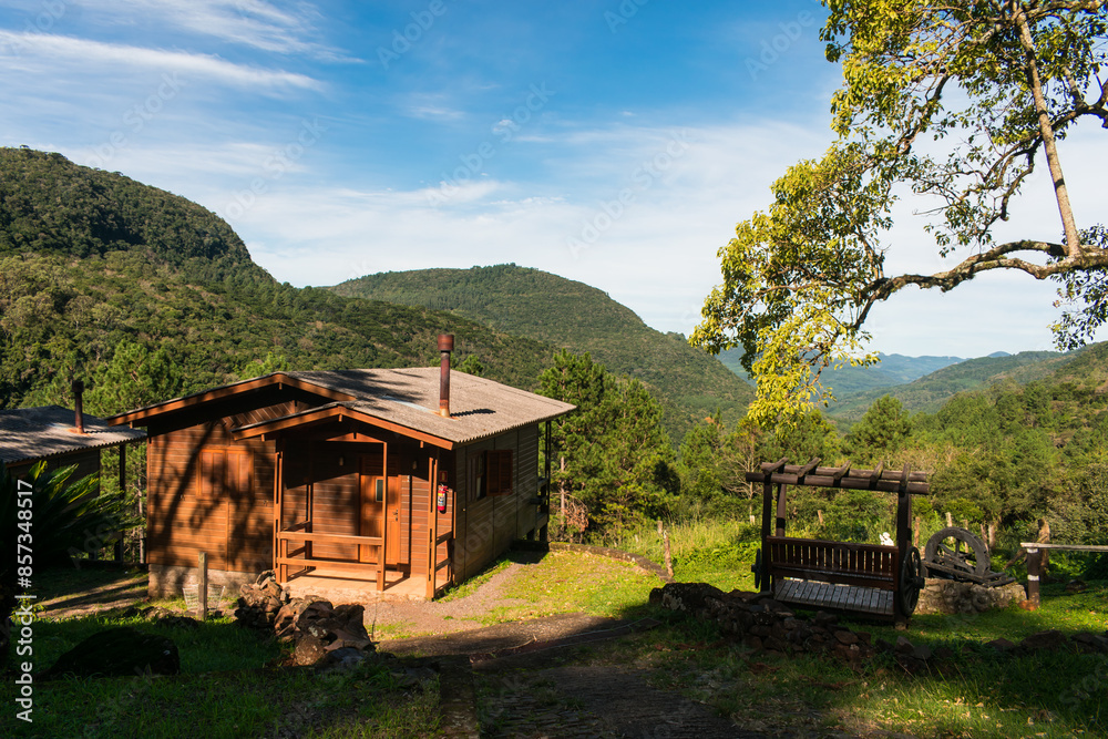 Cabins for rent at the Parque das 8 Cachoeiras in Sao Francisco de Paula, South of Brazil Cabins for rent at the Parque das 8 Cachoeiras in Sao Francisco de Paula, South of Brazil