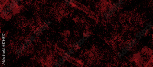 Abstract red marble on black background. Dark grunge textured red concrete wall background. gray and red granite tiles floor on red background. gloomy black and red colors background for design.