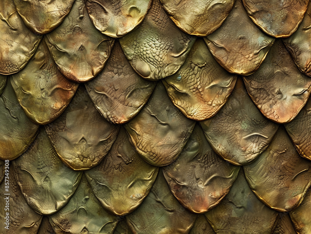 Fototapeta premium Texture of dragon scales