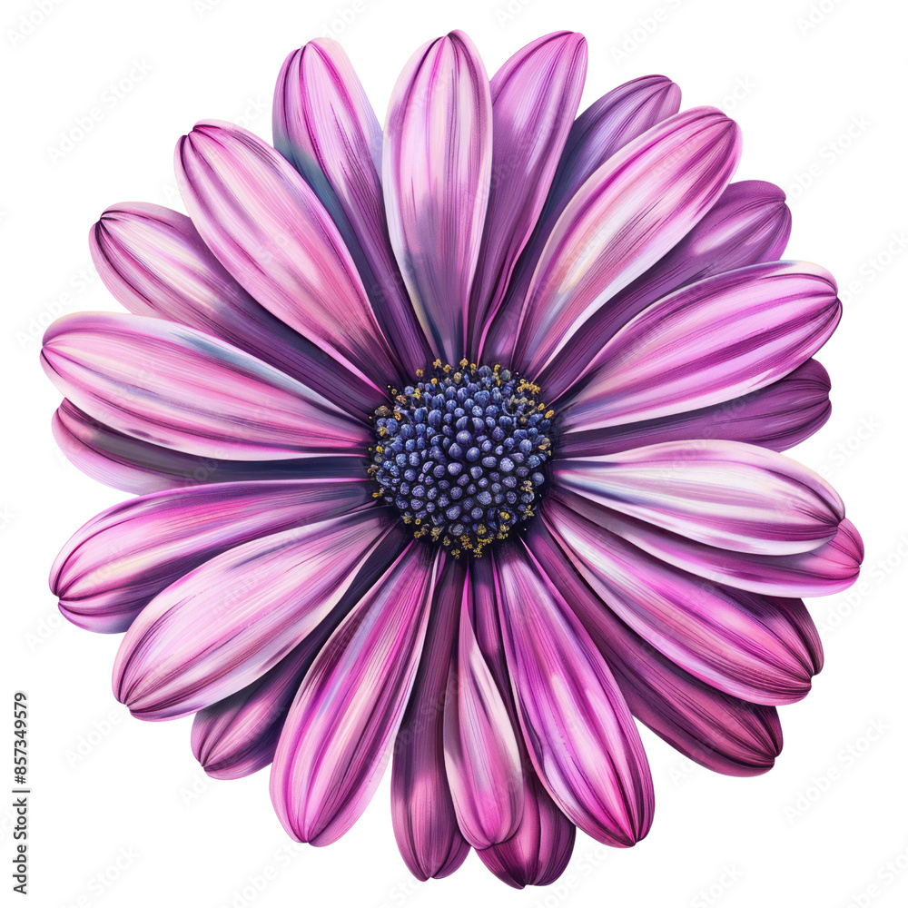 Obraz premium Pink daisy flower isolated on white background