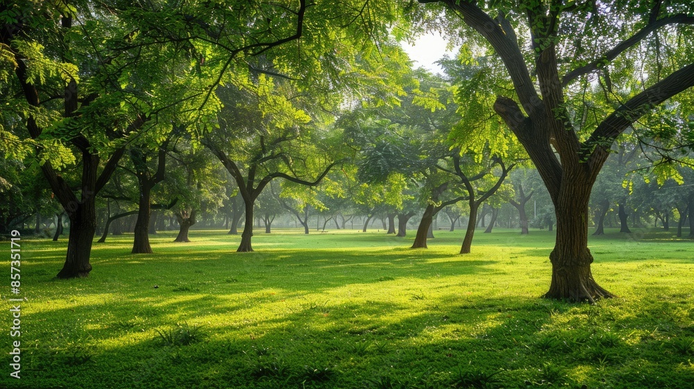 Walnut Trees: Spreading Canopy of Rain Trees in Indian Park Walnut Trees: Spreading Canopy of Rain Trees in Indian Park