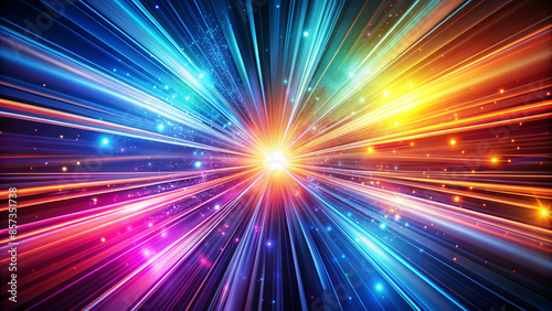 abstract colorful lines neon light background