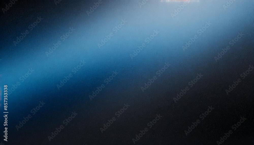 Obraz premium dark minimalistic gradient black and blue background with copy space, abstract texture, banner