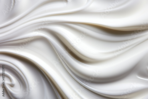 White cream texture depicting skin care for beauty design. Cream background texture with bold contrast