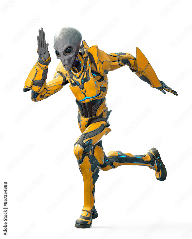 mega alien is running mega alien is running