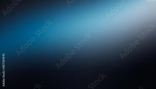 dark minimalistic gradient black and blue background with copy space, abstract texture, banner