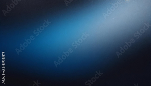 dark minimalistic gradient black and blue background with copy space, abstract texture, banner © Arthur