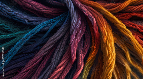 Illustration of a background showcasing the soft and fluffy texture of a woolen fabric, with visible fibers and fuzziness