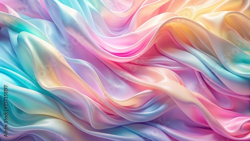 Wallpaper Mural  Abstract light background of floating fabric, pleats, mottled iridescent colours Torontodigital.ca