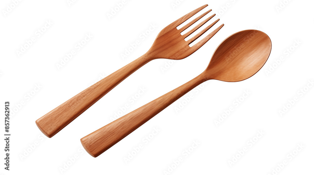 Wooden Fork and Spoon Set Wooden Fork and Spoon Set