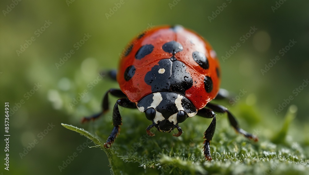 Obraz premium ladybug on grass