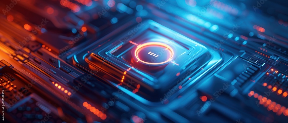 Obraz premium Secure login on a tablet