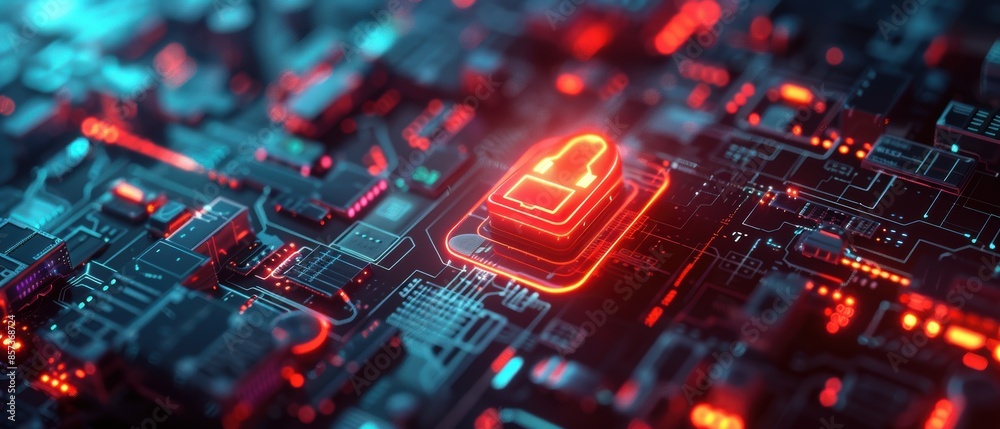 Obraz premium Security status interface