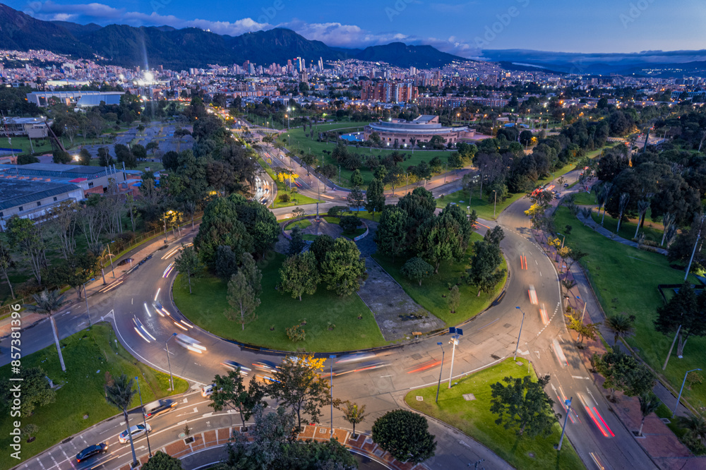 Noche en Bogotá.