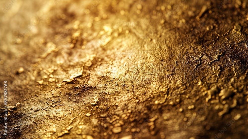Abstract golden background. Chic gold plated raised texture background. Wallpaper for your design, volumetric background